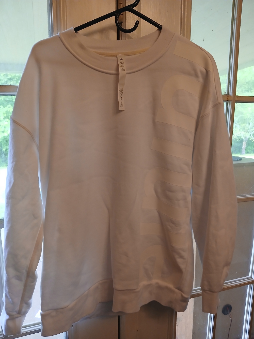 Lululemon athletica White Crewneck Sweatshirt